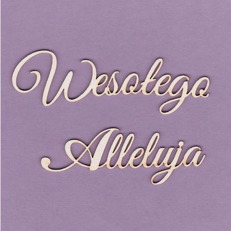 Tekturka Crafty Moly Napis G3 - Wesołego Alleluja